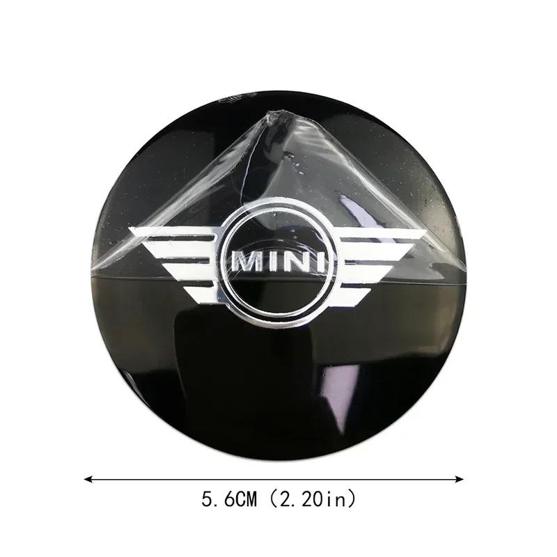 4pcs Car Wheel Hub Center Stickers Decals for Mini Cooper JCW R50 R52 R53 R56 R57 R58 R60 MINI CLUBMAN COUNTRYMAN Accessories