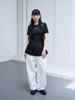 THE GREEN LAB Tiered Short Sleeve T-Shirt [Black]