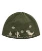 HIDDEN BEHIND Jacquard Dino Beanie (Green)