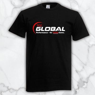 900 Global Bowling Men's Black Graphic T Shirt Freeships