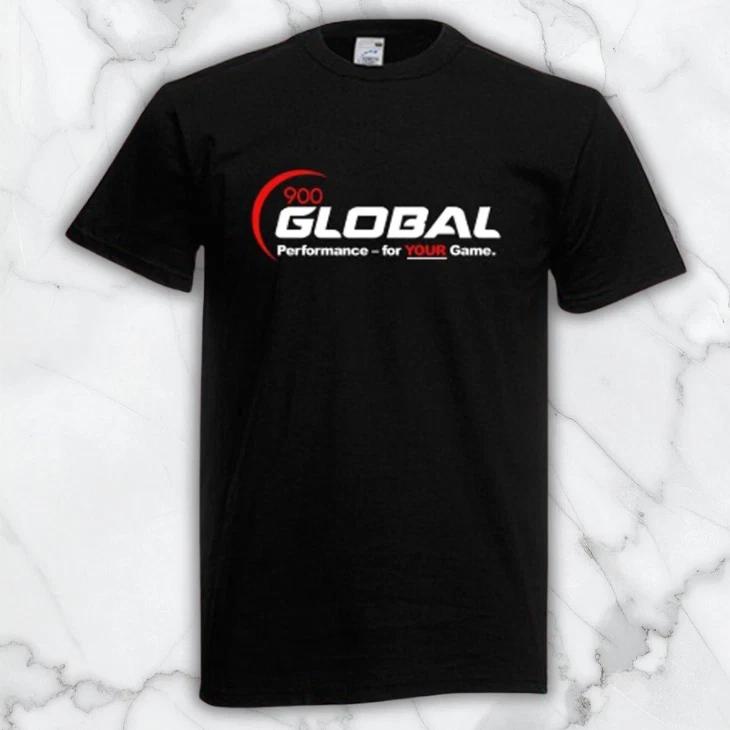900 Global Bowling Men s Black Graphic T Shirt Freeships L