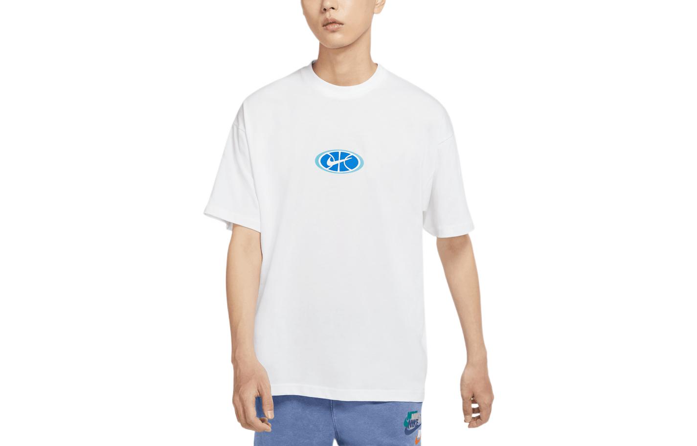 Nike T Shirts Men s White Crew Neck Thin Straight Fit DV9403-100 XXL