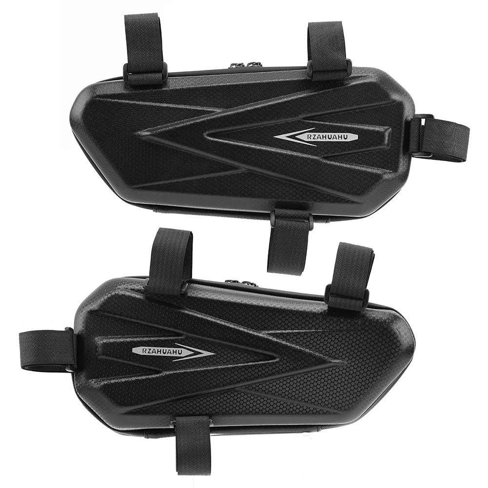 Motorcycle Side Bags Universal for EVA Hard Shell Waterproof Motorcycle Electric Bike Hanging Bag Mtb Bike Triangle Pouch Bag
