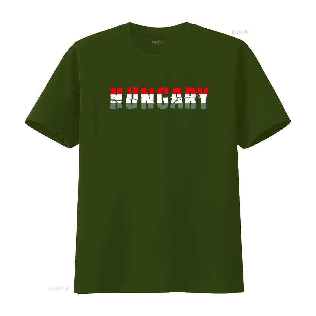 Hungary T Shirt Magyarorsz G Hungarian Flag Coat Of Arms Patriotic Vintage Washed Soft Designer Clothes Unisex Breathable