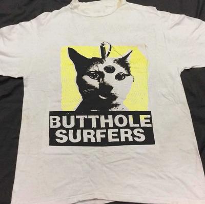 Rare 1990 Butthole Surfers Short Sleeve White Size S -5XL Shirt Unisex T-Shirt
