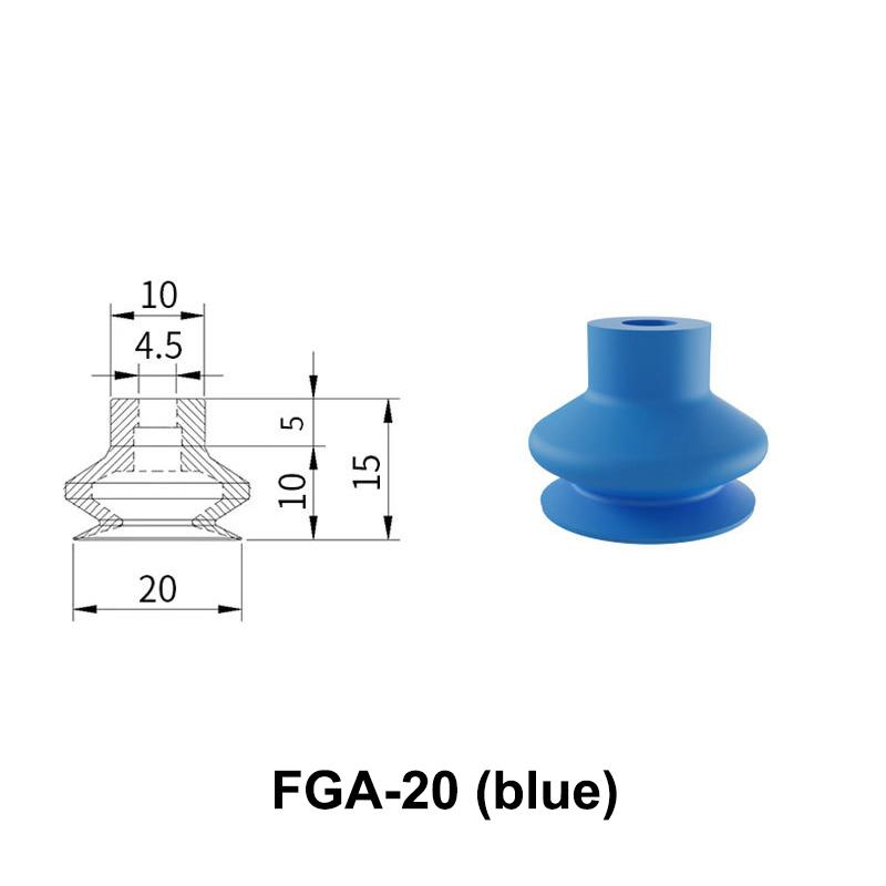 

Fga-11/14/16/20/33/43/53/63 Threaded Suction Cup Organ Silicone Festos Rubber Suction Cup Vacuum Sucker Vento A4