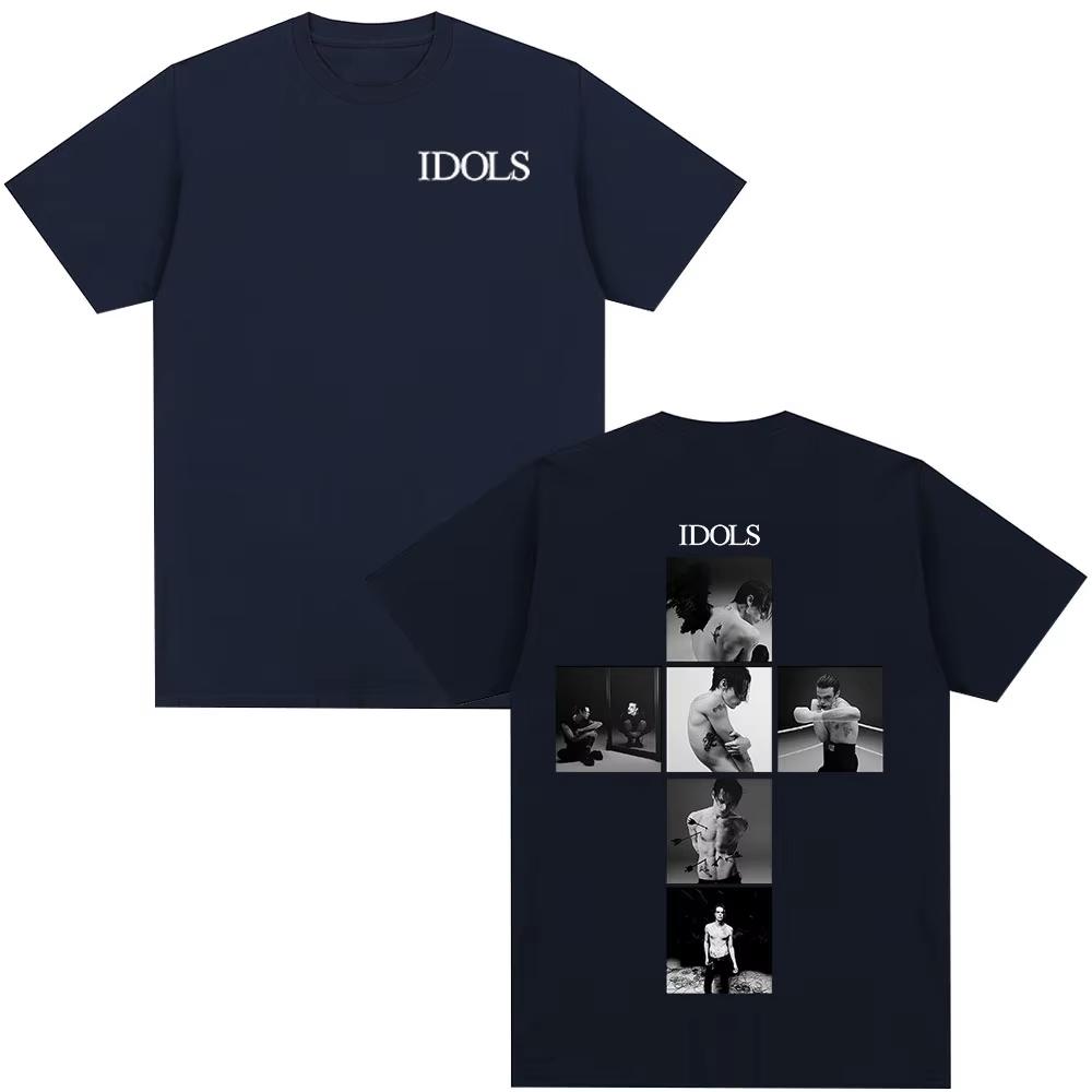 Singer Yungblud IDOLS 2026 New Album Tour T Shirt Men Women Clothing Hip Hop Short Sleeve Tshirts Casual Tshirt Tops Y2k