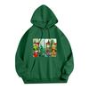 Ladies' Christmas Style Printed Hoodie With Wool And Pockets For Women