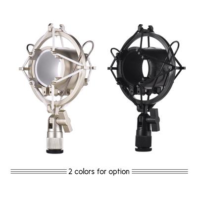 Micrófono de condensador universal, soporte de montaje antivibración de plástico para en línea