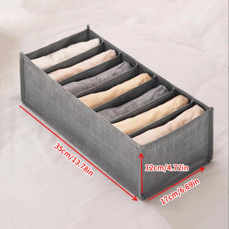 

Коробка для хранения в шкафу Складная коробка для хранения нижнего белья Коробка для хранения с перегородками Коробка для хранения в ящике Джинсы Коробка для хранения в гардеробе Одежда