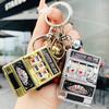 Lucky Charms Jackpot Keychain Creative Mini Fruit Machine Keychain Mini Casino Bag Charm Lucky Slot Machine Model Children's Toy