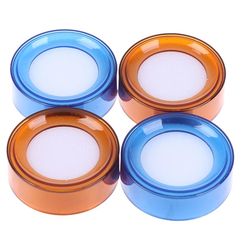 2Pcs/Lot Plastic Round Case Finger Wet Sponge Damper For Casher Count Money