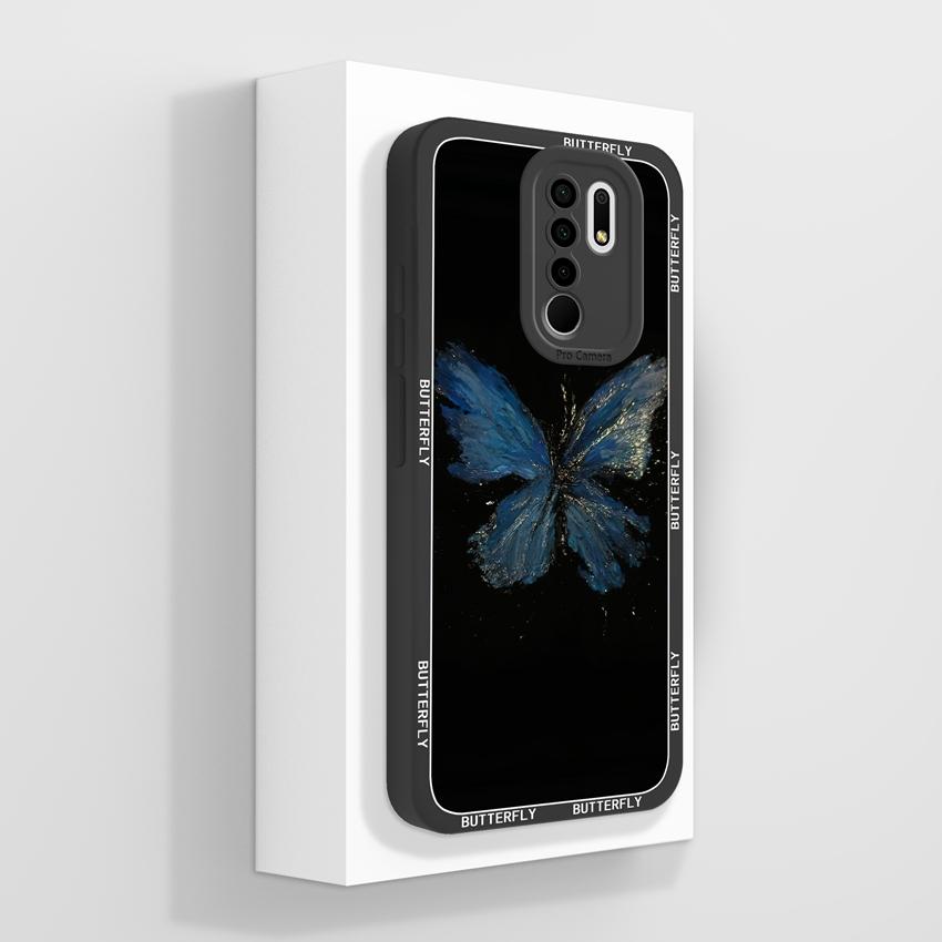 For Xiaomi Poco M2 M3 M4 M6 M7 Pro M5 M5S Mysterious Whale Phone Cases Camera Protection Liquid Silicone Anti Fall Protection Covers For Xiaomi Casing