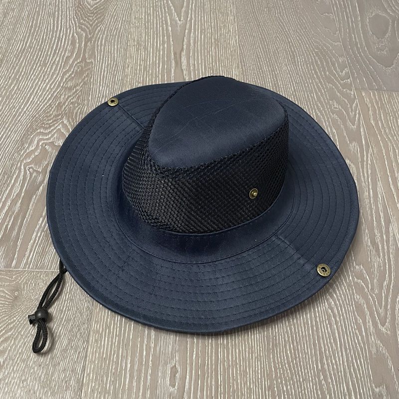 Hat men's summer big brim outdoor fishing sun protection hat sun hat bucket hat construction site dry farm work sun hat