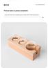 Espresso Machine Walnut Handle Tamping Base & Powder Distributor