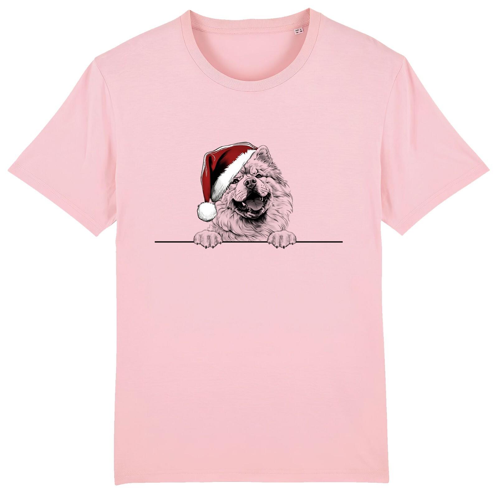 CHOW CHOW Christmas Dog T-Shirt Mens Womens Tees Top Mens Womens Dogs Gift Clothing Santa Puppy S