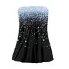 Tube-Tops für Damen, süßes, sexy, schulterfreies, ärmelloses T-Shirt mit Aufdruck