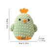 Pack of 5 3D Chick Hanging Decorations for Easter and Spring Festivities Polyester Foam Hanging Ornaments