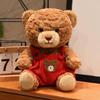 Cross-Border Teddy Bear Plush Overalls - Cute Little Bear Hug Pillow for Kids' Birthdays