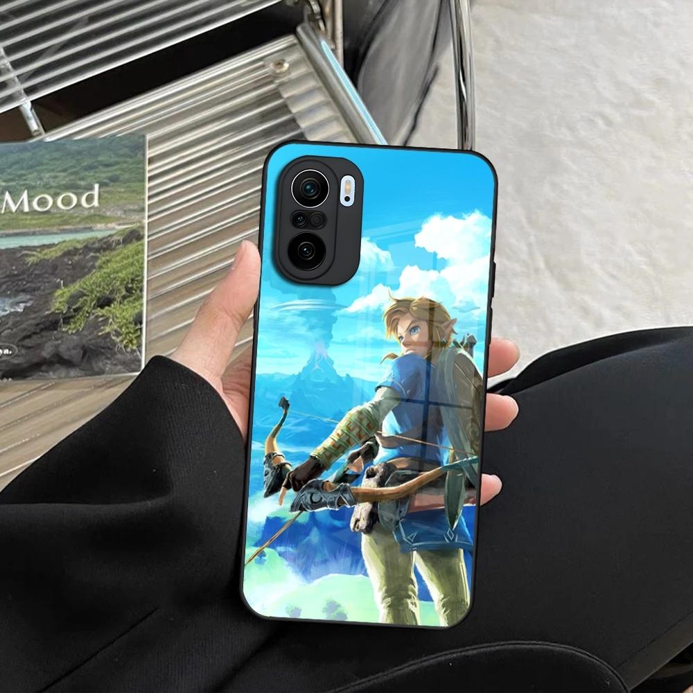 Cartoon Anime Game Z-Zelda Phone Case for Xiaomi 14 13 12 11 13t 12t 11t POCO M6 M5 X6 X5 F6 F5 Ultra Pro Lite 5G toughened glas