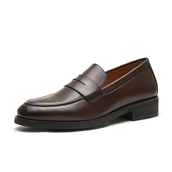 Elcanto Maz Men'S U-Tip Basic Penny Loafers 3.5Cm (Type A)