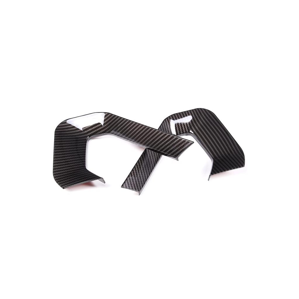 METYOUCAR 2-Piece Set of U-Shaped Center Console Trim Strips for Land Rover Range Rover Evoque (2012-2018) - Carbon Fiber Look