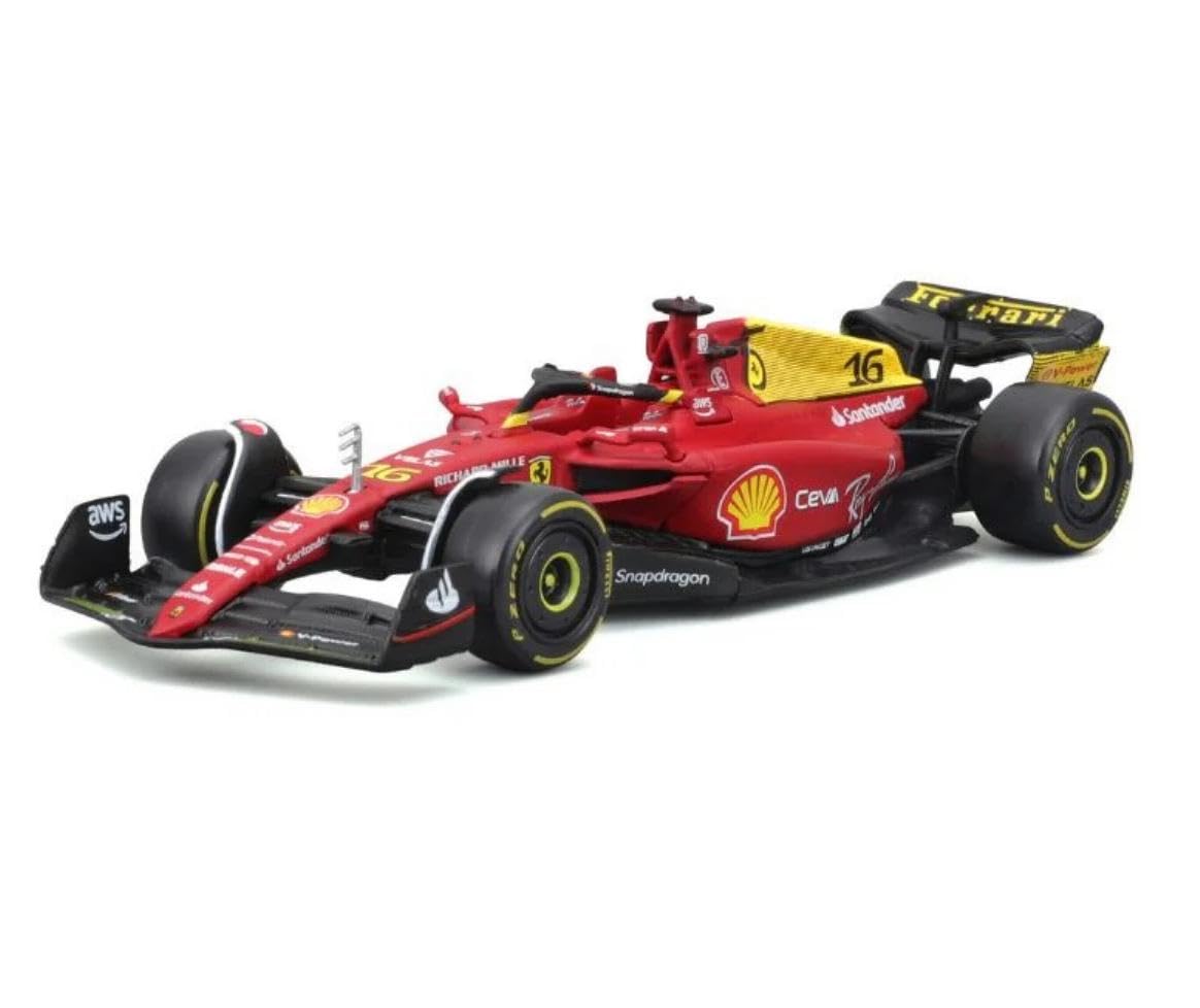 BURAGO F1 Ferrari 2022 Металлическая модель Шарль Леклер Scuderia Monza 100-летие Гран-при Италии Спецификация CHARLES LECLERC 1/43 F1-75