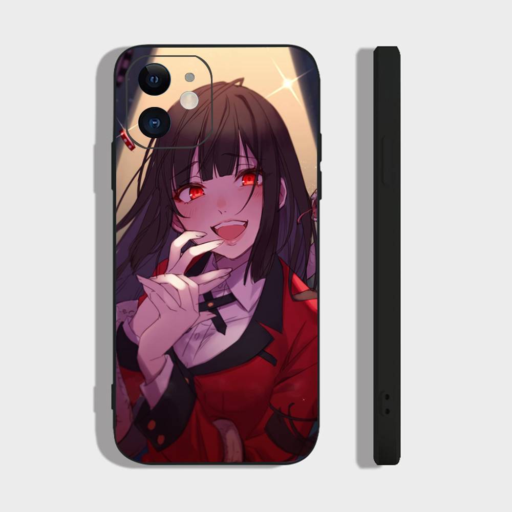 Anime K-Kakegurui Phone Case For IPhone 17 Air 16 15 14 13 Pro Max 11 12 Black Silicone Cover