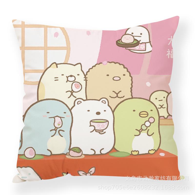 Cartoon Cartoon Corner Creature Pillow Cute Ins Animal Pillow Case Office Waist Rest Premium Durable Quality Useful