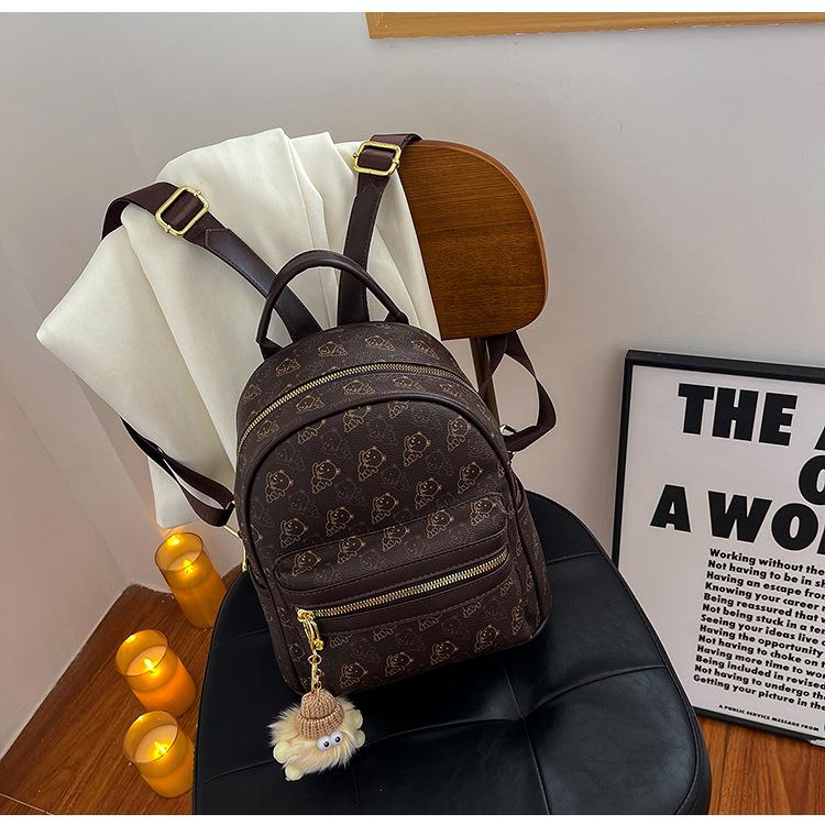 Premium Embossed Backpack Women's New Fashion Women's Travel Backpack College Student Niche Backpack