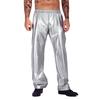Herren Metallic Jazz Dance Hosen Elastischer Bund Design Halloween Mottoparty Bühnenauftritt Hosen