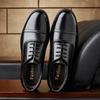 Fashion Leather Lace-Up Formal Business Shoes Comfortable Office Wedding Shoes for Men New Brand Flats Men's Classic Oxford Dress Shoes