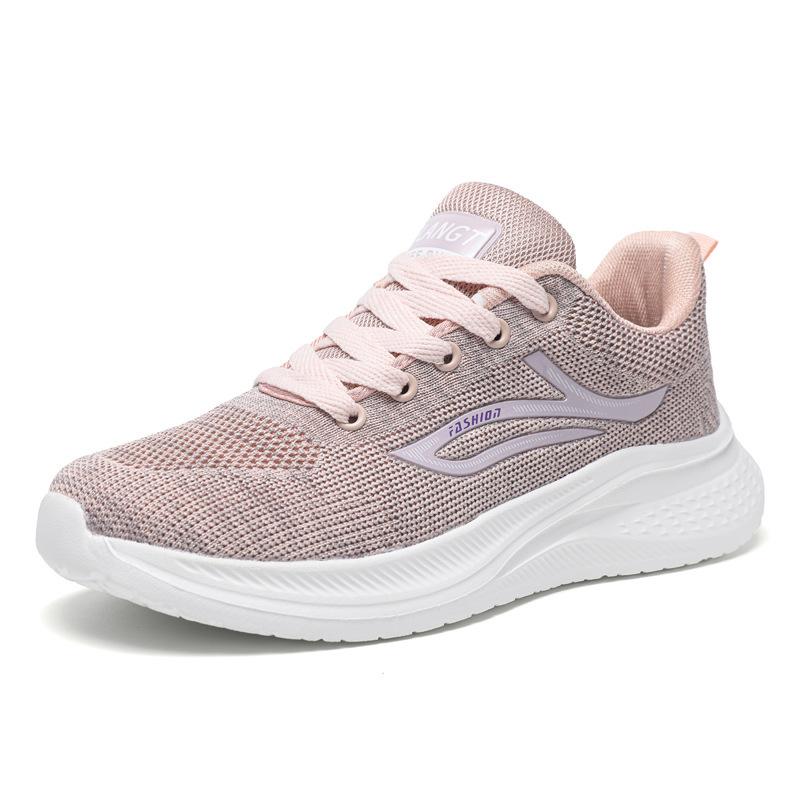 Men's and women's autumn men's shoes winter lightweight sports shoes men's casual shoes thickened lightweight large size shoes fly-woven mesh shoes