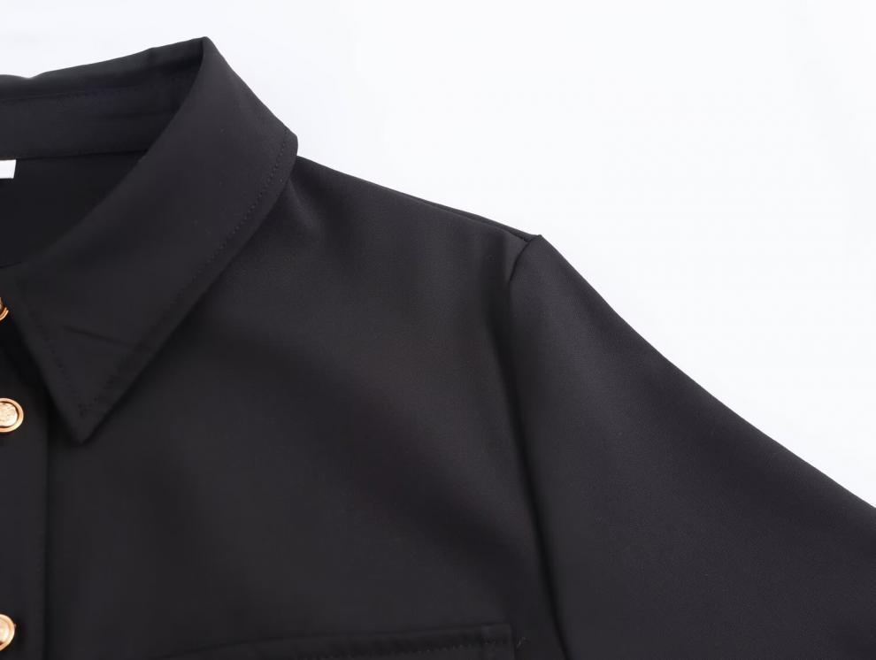 European & American High Street Style Women's Belted Midi Dress - Winter Collection