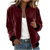 Women's Color Splicing Thin Fashion Jacket Casual Jacket Top