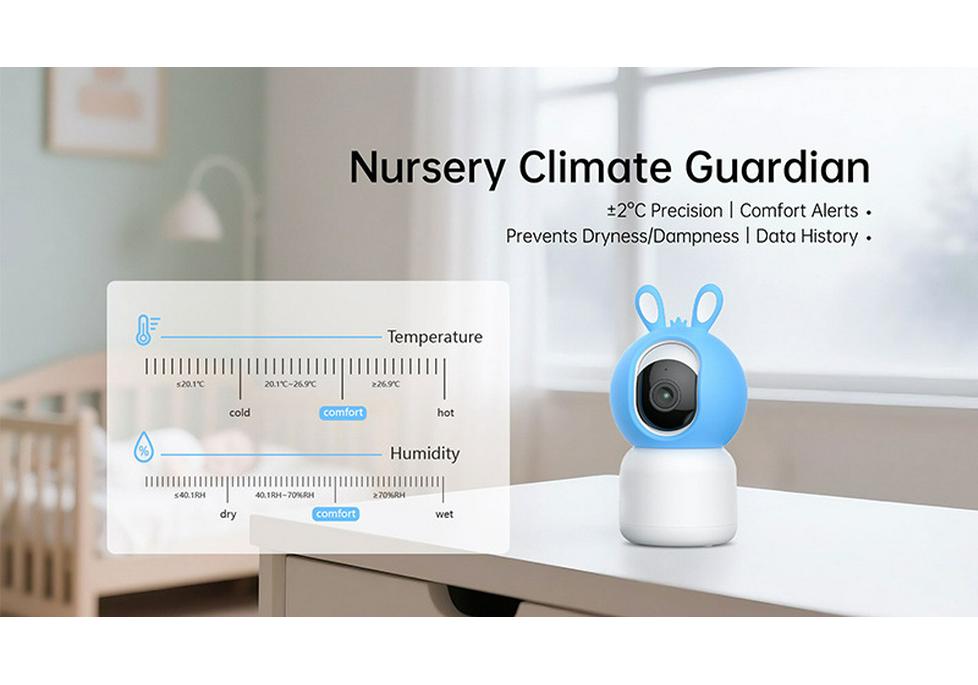 HD Smart WIFI Baby Monitor mit mobiler App und Fernüberwachung