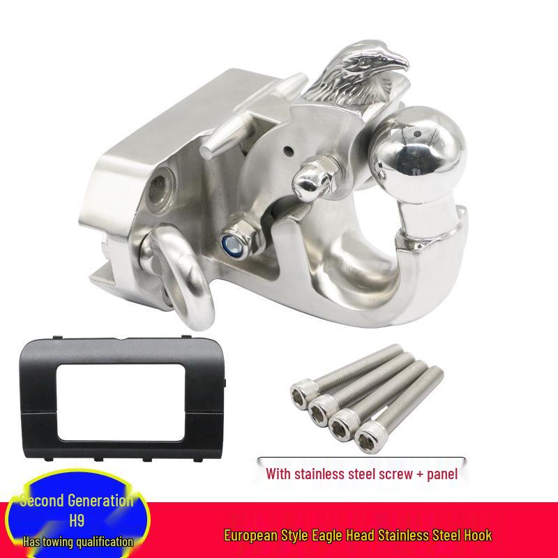 Towing Tail Hook Rack & Spare Tire Holder for Haval H9's Modified Rear Bumper