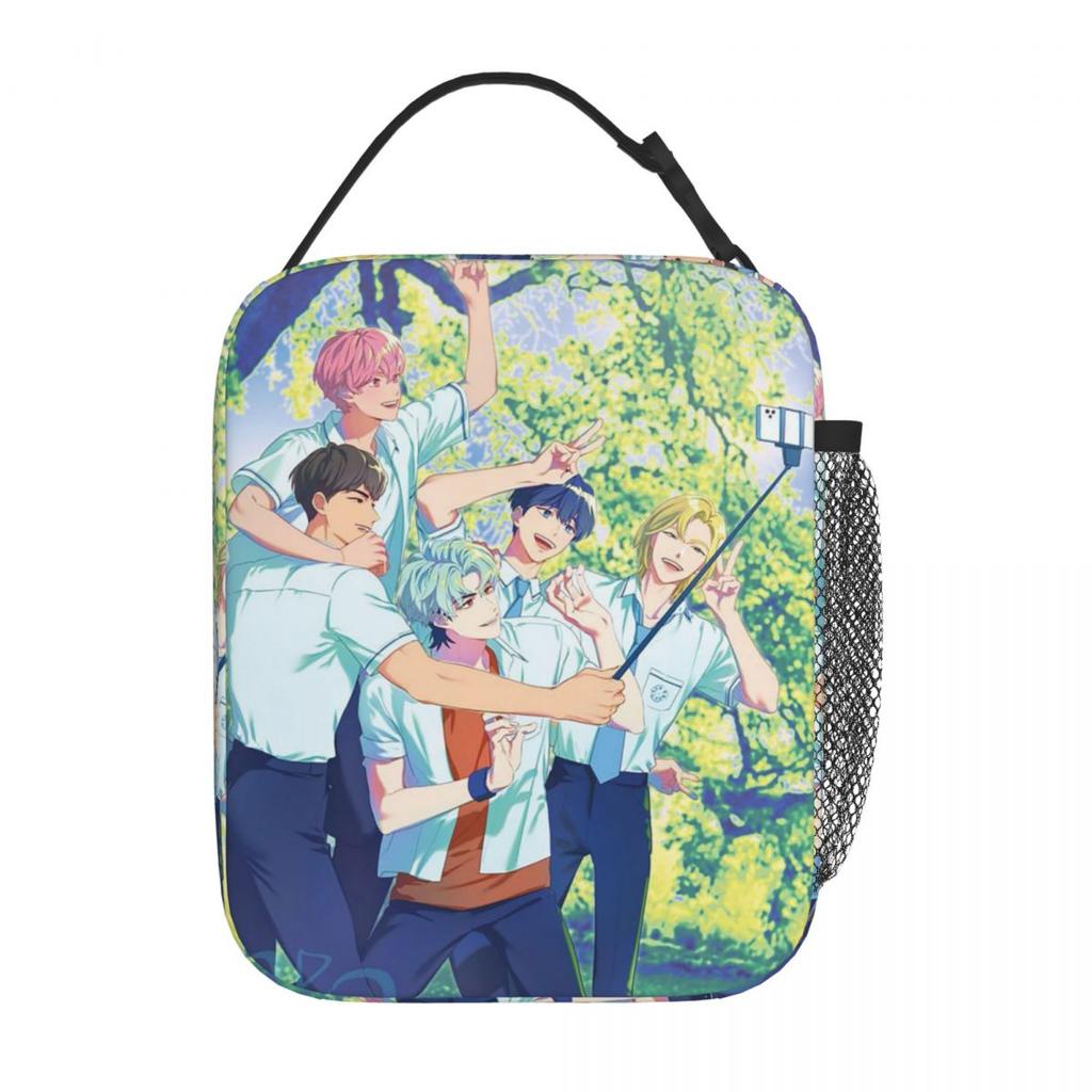 Kpop PLAVE Caligo Pt Insulated Lunch Bag for Women Kids Portable Food Boxes Thermal Lunch Box Tote