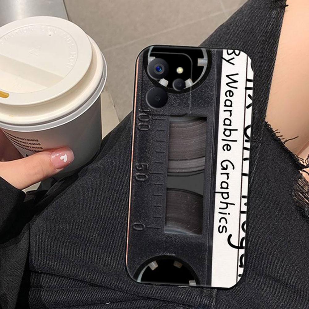 Retro Cassette Tape Camera Phone Case For Realme C75 C71 C65 C63 C55 C53 C35 C33 C30 C21 C11 7 6 5 GT NEO 2 NARZO 50 X50 Case