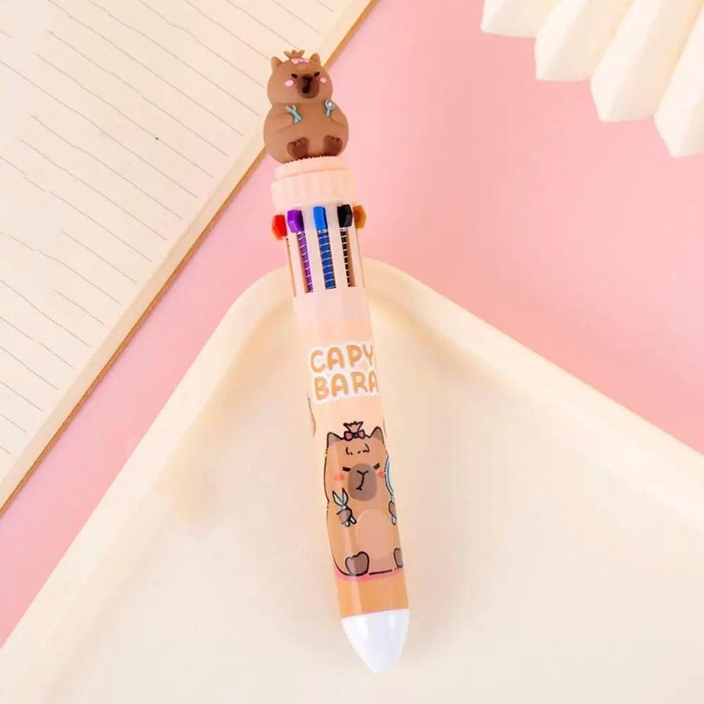 Writing Supplies Cartoon  Ballpoint Pens Kawaii Signature Pen Cute Capybara Ballpoint Pen