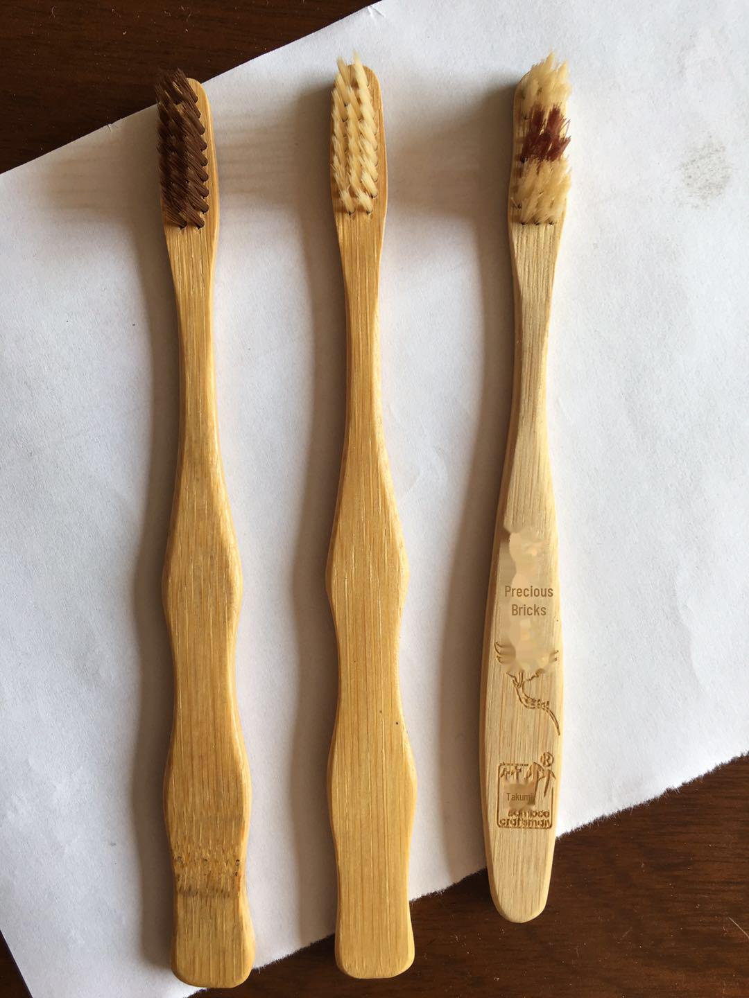 

«Популярная зубная щетка из натурального бамбука для отелей и гостиниц» Children s Tip кофейный