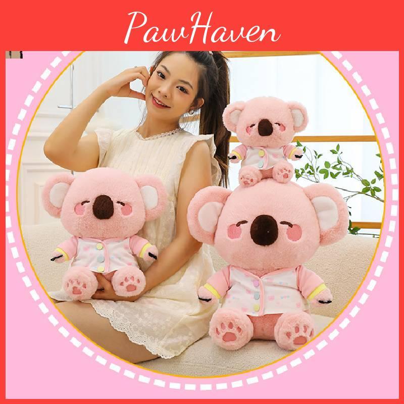 Koala Pink In Clothes Plush Toy Cartoon Stuffed Dolls Decoration Gifts Kids
