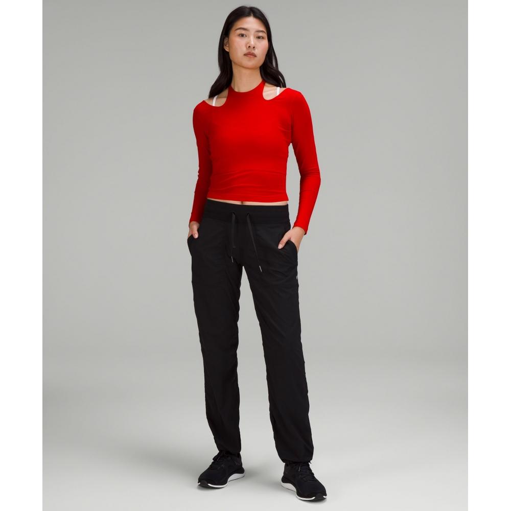 Lululemon Lunar New Year Halter Neck Long Sleeve Shirt Dark Red