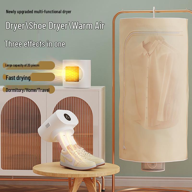 Portable 3-in-1 Folding Dryer: Clothes, Shoes, and Mini Warm Air Blower
