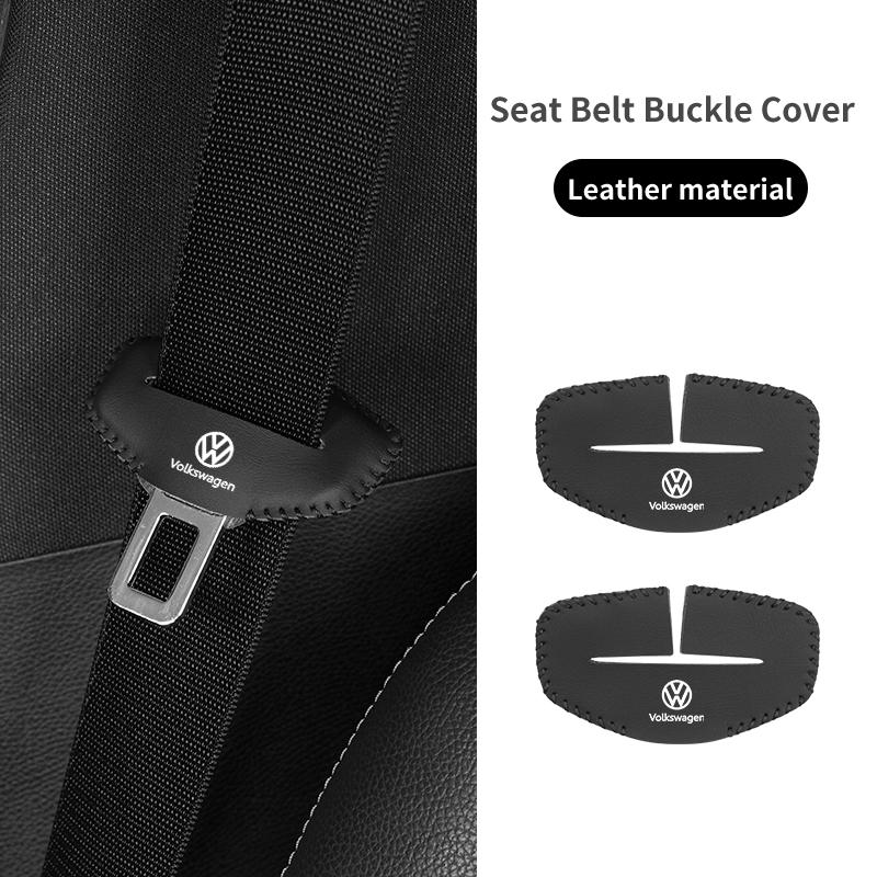 Car Seat Shoulder Pad Seat Belt Buckle Protector Cover Accessories For VW Tiguan CC Jetta Polo Golf Passat Scirocco T-ROC Tou QQ6