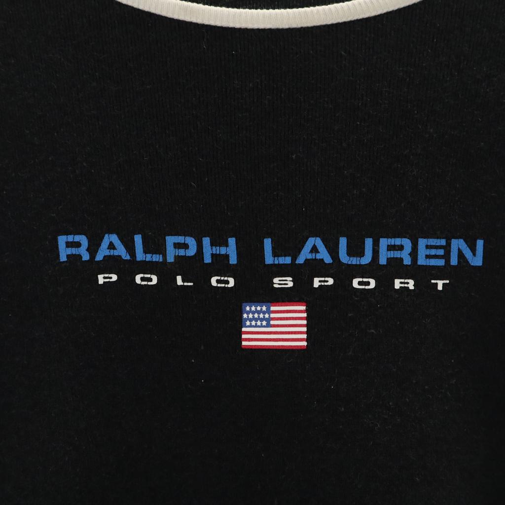 Ralph Lauren Made In Japan Short Sleeve Cut L Black Series Women Used
