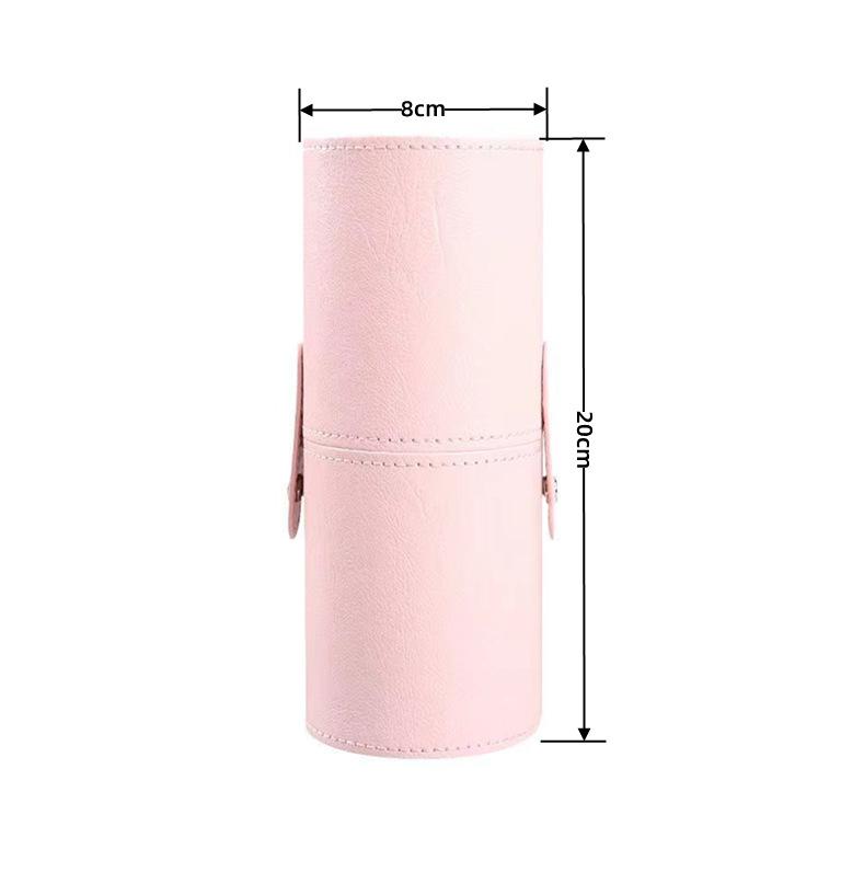 Makeup Brush Storage Bucket Travel Carrying Beauty Work Storage Box PU Material Waterproof and Dustproof Multi-color Selection