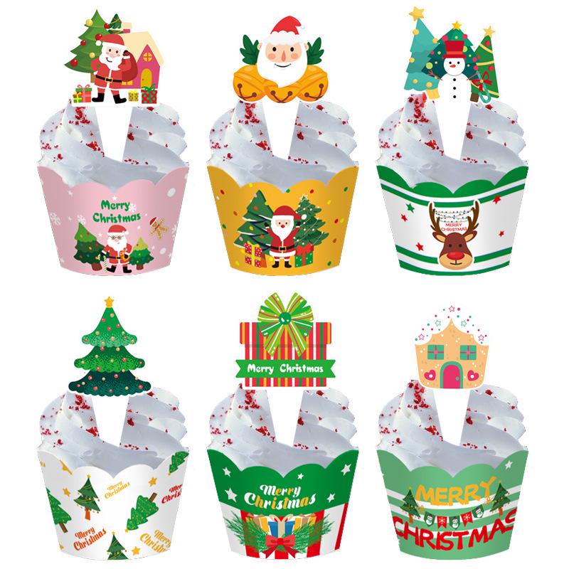 American Christmas Cake Decoration Edging Strips and Party Props