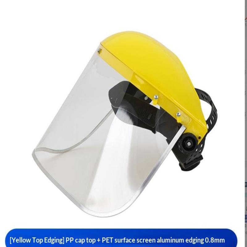 Safety Hard Face Shield Protective Face Mask With Adjustable Head Strap Safety Hard Full Face Mask