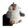 Cute Cartoon Plush Case AirPods Pro 2nd Generation Case, 3D Cute Fluffy Penguin Soft Silicone Cover with Keychain Cool Funny Boys Girls Women for